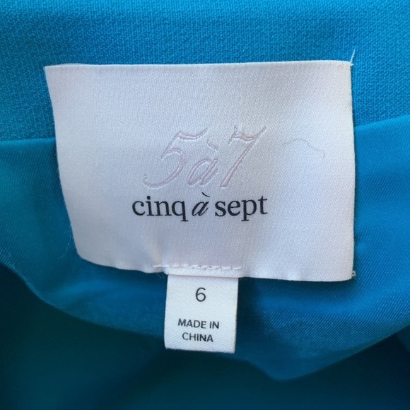 Cinq a Sept Sleeveless Midi Dress Slit Bodycon Cocktail Party Event Guest Sz 6 - Picture 4 of 6